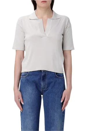 K-Way Topp, Dam, S, Beige Klassisk Polo Shirt för Kvinnor