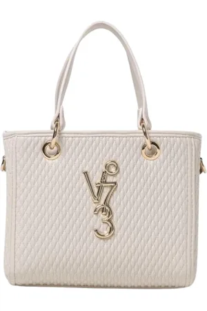 V°73 Väska, Dam, ONE Size, Läder, Elegant Quiltad Toteväska Metalllogo