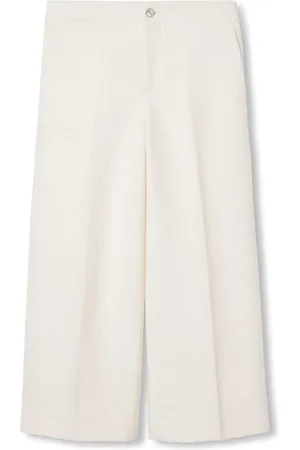 Gucci Byxor, Dam, L, Vit Ull Boucle Culottes Elegant Stil