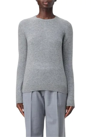 THEORY Stickade tröjor & koftor, Dam, M, Blå Cashmere Tröja Kvinnor Elegant