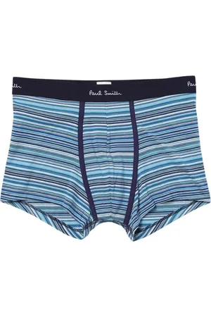 Paul Smith Underkläder, Herr, L, Bomull, Blårandiga Boxershorts