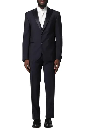 corneliani Kostym, Herr, 2Xl, Blått Tvådelat Kostym Klassisk Stil