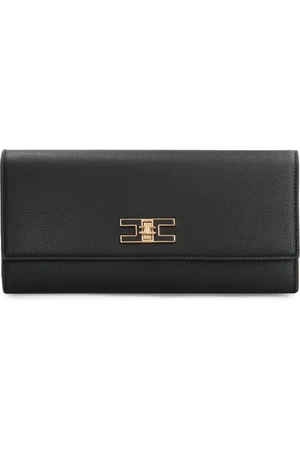 Elisabetta Franchi Väska, Dam, ONE Size, Läder, Chic axelremsväska med vridlås