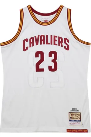 Mitchell & Ness Sport, Herr, S, Polyester, LeBron James Cavaliers Tröja 2015 Vit