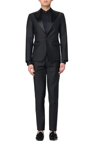 Dsquared2 Kostym, Herr, XS, Modernt Svart Spetsig Revers Kostym