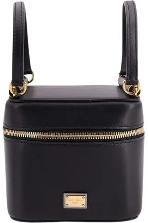 Dolce & Gabbana Väska, Dam, ONE Size, Läder, Svart Läder Dragkedja Clutch