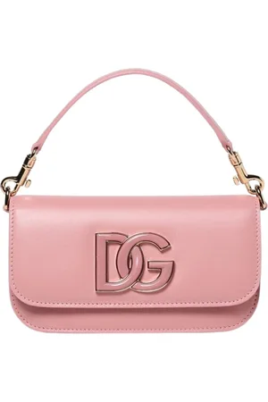 Dolce & Gabbana Väska, Dam, ONE Size, Läder, Elegant Läder Clutchväska i Rosa
