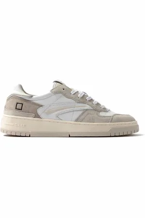 D.A.T.E. Skor, Herr, 44 EU, Läder, Läder Sneakers med Perforeringar