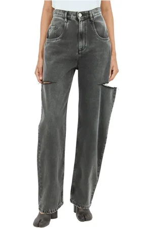 Maison Margiela Jeans, Dam, XS, Bomull, Wide-leg Cut-Out Jeans