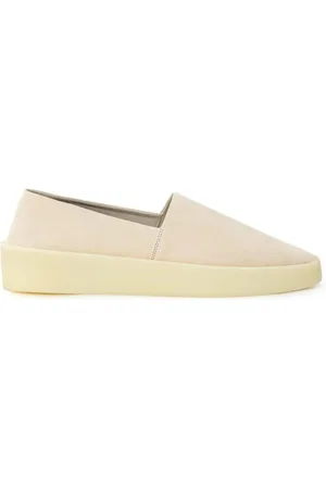 FEAR OF GOD Skor, Herr, 43 EU, Läder, Läder Slip-On Loafer med Hög Gummisula