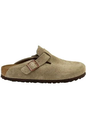Birkenstock Skor, Herr, 41 EU, Mocka, Sandaler Boston Soft Footbed