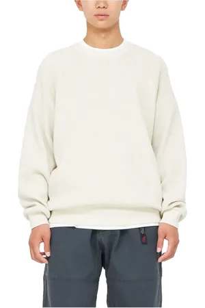 Gramicci Sweatshirts & Hoodies, Herr, L, Bomull, Waffle Crew Pigment Sand Vintage Sweatshirt