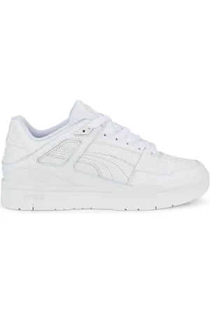 PUMA Skor, Herr, 44 1/2 EU, Läder, Vita Läder Slipstream Herr Sneakers