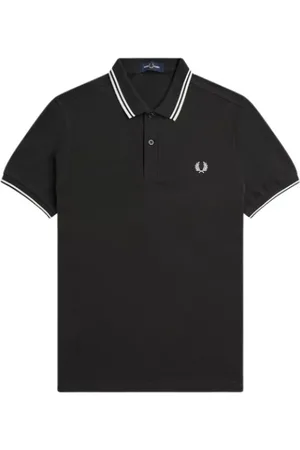 Fred Perry Topp, Herr, XL, Bomull, Kontrast Randig Bomull Polo Tröja