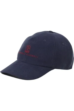 Brunello Cucinelli Accessoarer, Herr, L, Bomull, Broderad Logga Baseball Cap
