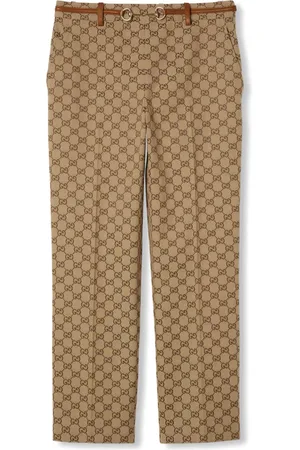 Gucci Byxor, Dam, M, Bomull, Bruna Byxor Snygg Design