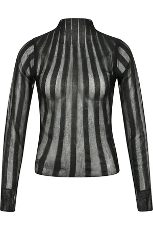 REMAIN Birger Christensen Topp, Dam, S, Långärmad Semitransparent T-shirt