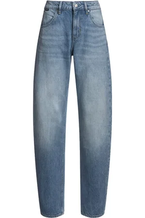 HUGO BOSS Jeans, Dam, W30, Bomull, Högmidjade Ljusblå Jeans