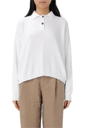 Brunello Cucinelli Topp, Dam, S, Räfflad Stickad Polotröja