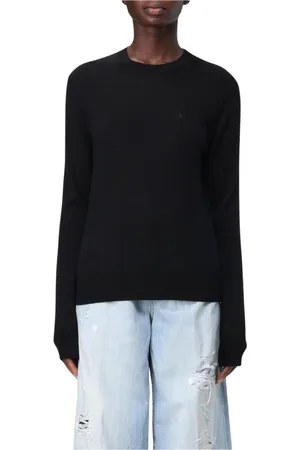 Dsquared2 Stickade tröjor & koftor, Dam, S, Svart Merinoull Pullover Tröja