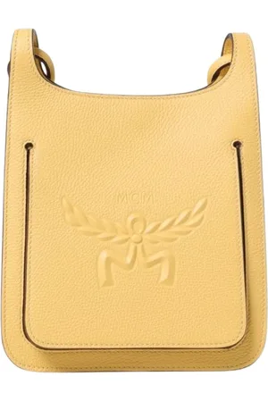 MCM Väska, Dam, ONE Size, Läder, Gul Crossbodyväska för Kvinnor