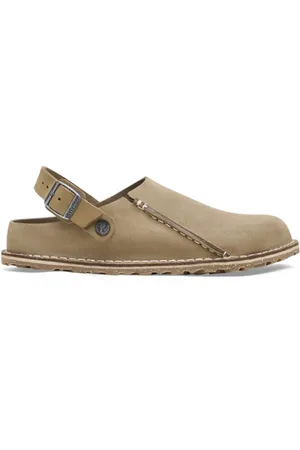 Birkenstock Skor, Herr, 45 EU, Läder, Lutry Premium Mocka Lädersandaler