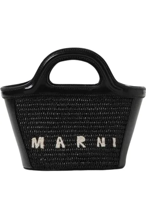 Marni Väska, Dam, ONE Size, Läder, Raffia Mini Trunk Väska