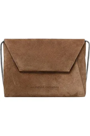 Brunello Cucinelli Väska, Dam, ONE Size, Mocka, Envelope Clutch