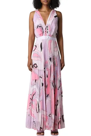 Pinko Klänning, Dam, XS, Blommig Maxiklänning