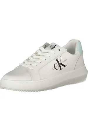 Calvin Klein Skor, Dam, 36 EU, Läder, Vit Läder Dam Sneaker