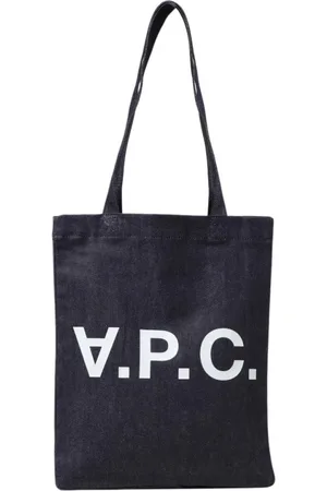 A.P.C. Väska, Dam, ONE Size, Blå Logo Toteväska