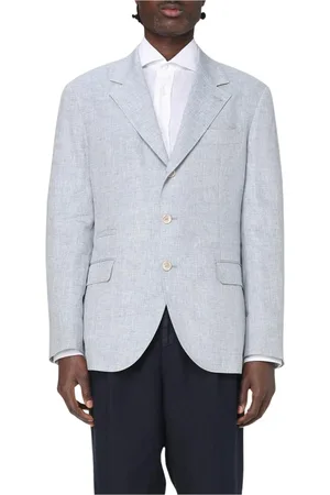 Brunello Cucinelli Jacka, Herr, 2Xl, Linne, Klassisk Linneblazer