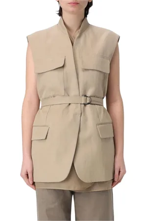 Brunello Cucinelli Jacka, Dam, M, Bomull, Utility Vest Blazer