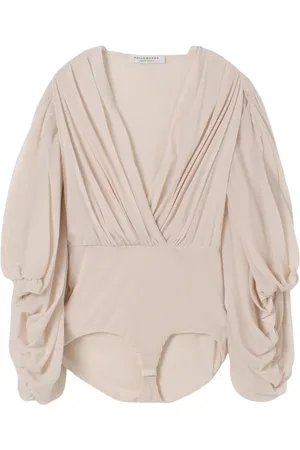 Serafini Topp, Dam, S, Elegant Spets-Trimmed Bodysuit i Rosa