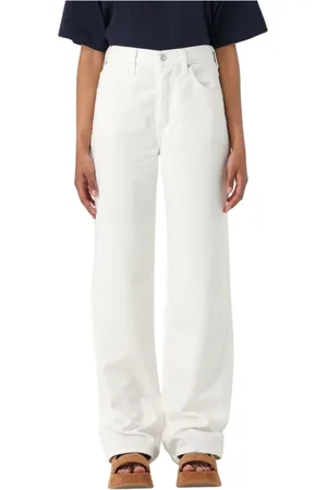 Citizens of Humanity Jeans, Dam, W29, Bomull, Vita Wide Leg Jeans Stilren Mångsidig