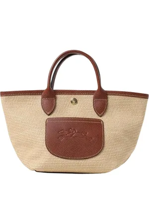 Longchamp Väska, Dam, ONE Size, Läder, Raffia Mini Tote Väska