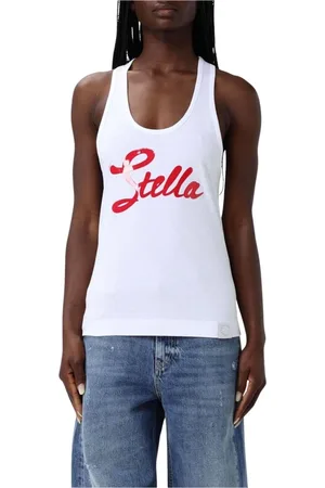 Stella McCartney Topp, Dam, M, Bomull, Vit Tank Top
