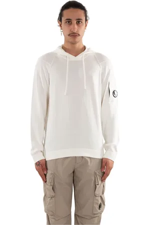 C.P. Company Sweatshirts & Hoodies, Herr, L, Linshuva Stickad på Sea Island