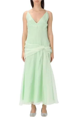 DEL CORE Klänning, Dam, S, Organza, Elegant Midi Klänning med Genomskinligt Överdrag
