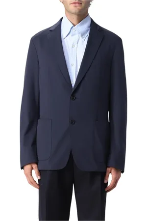 HUGO BOSS Jacka, Herr, M, Blå Tvåknäpps Blazer med Fickor
