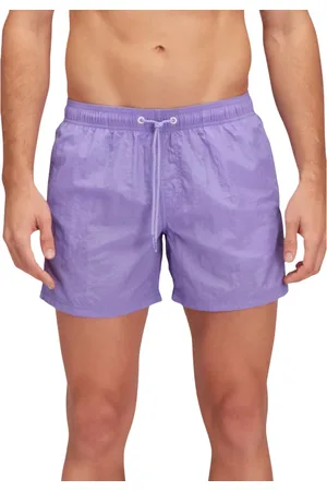 Sundek Badkläder, Herr, XL, Nylon, Metallisk Lila Regnbåge Badshorts
