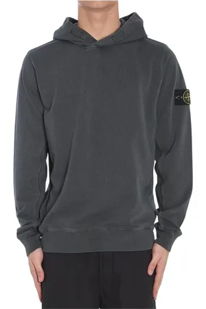 Stone Island Sweatshirts & Hoodies, Herr, L, Bomull, Bekväm Beige Sweatshirt Ss25