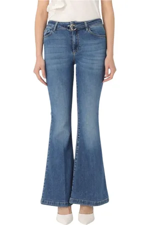 Liu Jo Jeans, Dam, W31, Bomull, Utställda Blå Jeans för Kvinnor