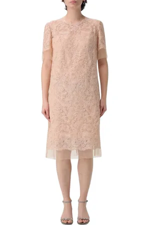 ERMANNO SCERVINO Klänning, Dam, S, Elegant Spetsklänning Korta ärmar