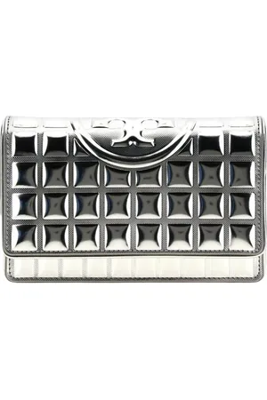 Tory Burch Väska, Dam, ONE Size, Läder, Metallic Quilted Chevron Plånbok