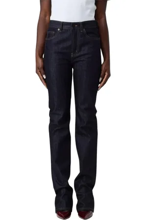 Saint Laurent Jeans, Dam, W30, Blå Straight Leg Jeans för Kvinnor