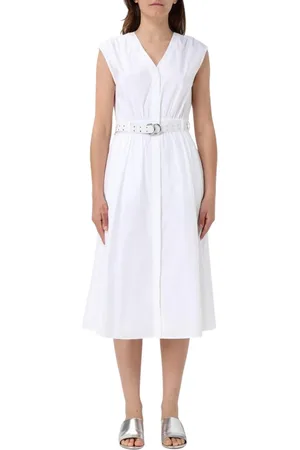 Michael Kors Klänning, Dam, XS, Bomull, Svart Casual Midi Klänning Kvinna