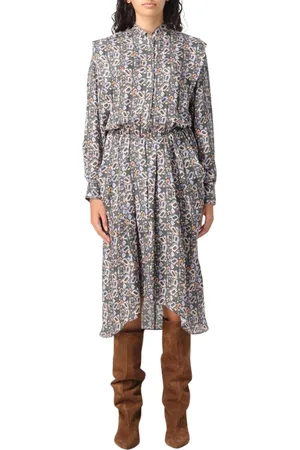 Isabel Marant Klänning, Dam, M, Blommig Midi Skjortklänning