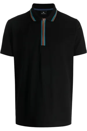 Paul Smith Topp, Herr, L, Bomull, Bomull Regular Fit Polotröja Svart