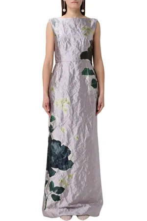 Erdem Klänning, Dam, L, Hampa, Blommig Lila Maxi Klänning